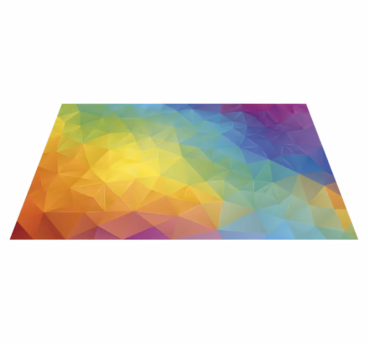 Atemberaubender farbiger mosaikmosaik-vinylteppich - TenStickers