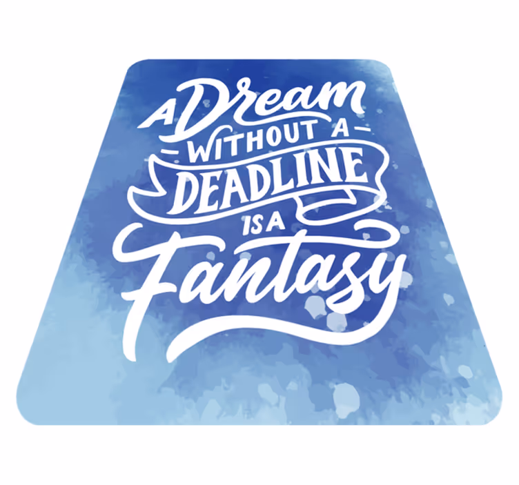 Vinyl Teppich Spruch traum frist fantasie - TenStickers
