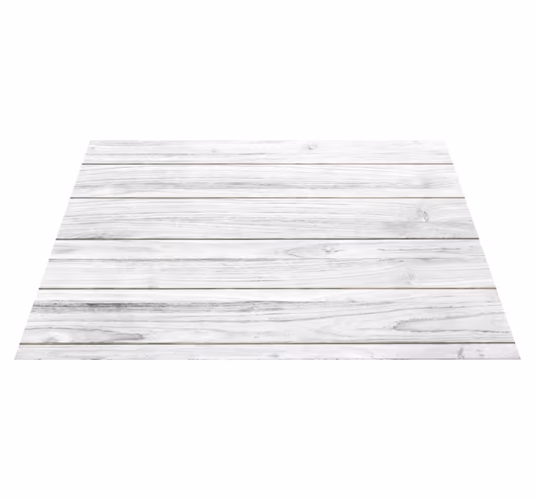 Vinyl Teppich weiß Holzoptik - TenStickers