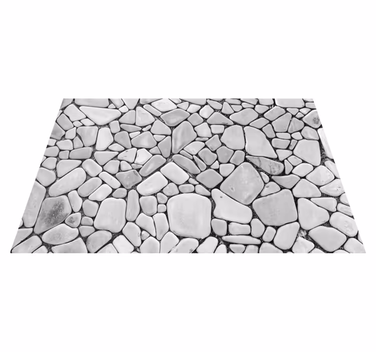 Vinyl Teppich Steinoptik kieselstein-design - TenStickers