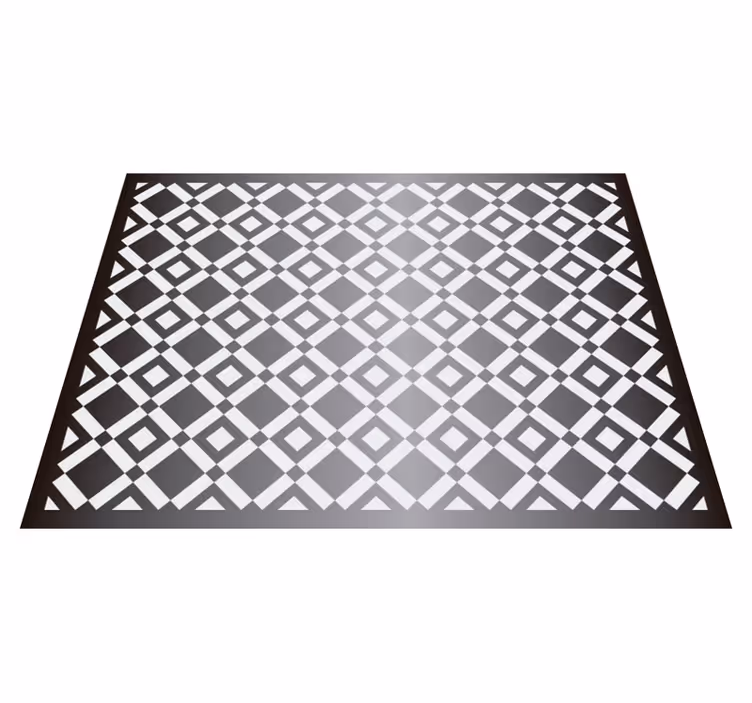 Vinyl Teppich Wohnzimmer geometrische diamanten - TenStickers