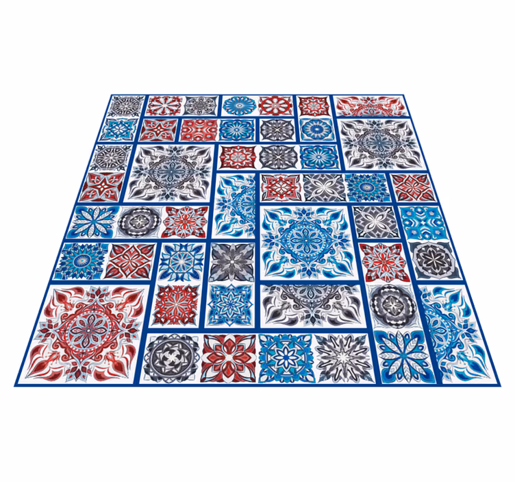 Vinyl Teppich Mosaik mosaikfliesen-patchwork - TenStickers