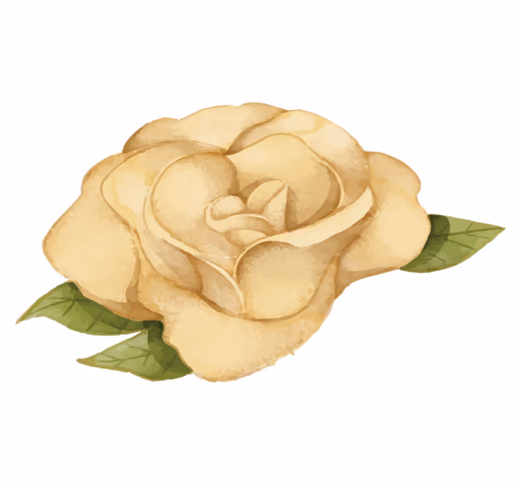 Vinyl Teppich Blumen blumenkontur - TenStickers