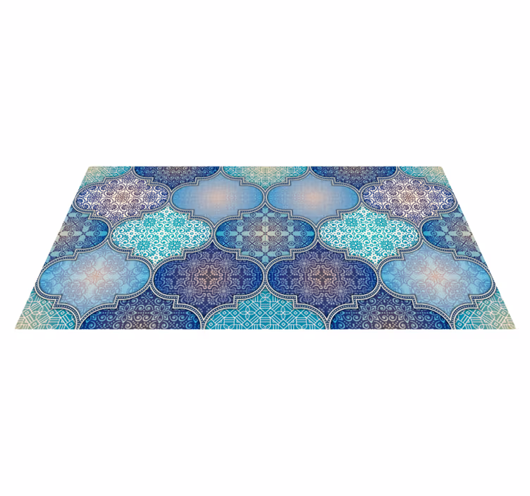 Vinyl Teppich Fliesenoptik komplizierte fliesenmuster - TenStickers