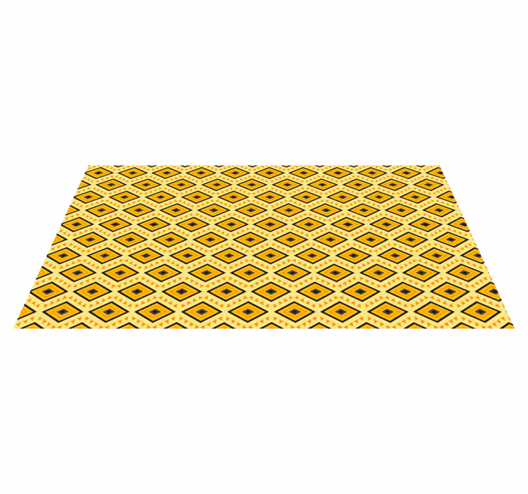 Vinyl teppich geometrisch mit quadratischen mustern - TenStickers