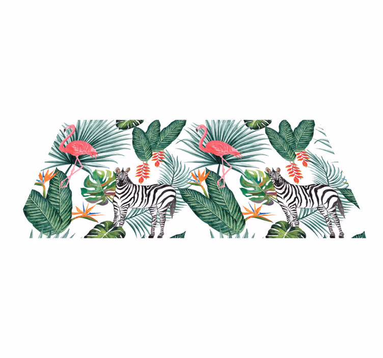 Vinyl Teppich Tiere tropische tierwelt - TenStickers