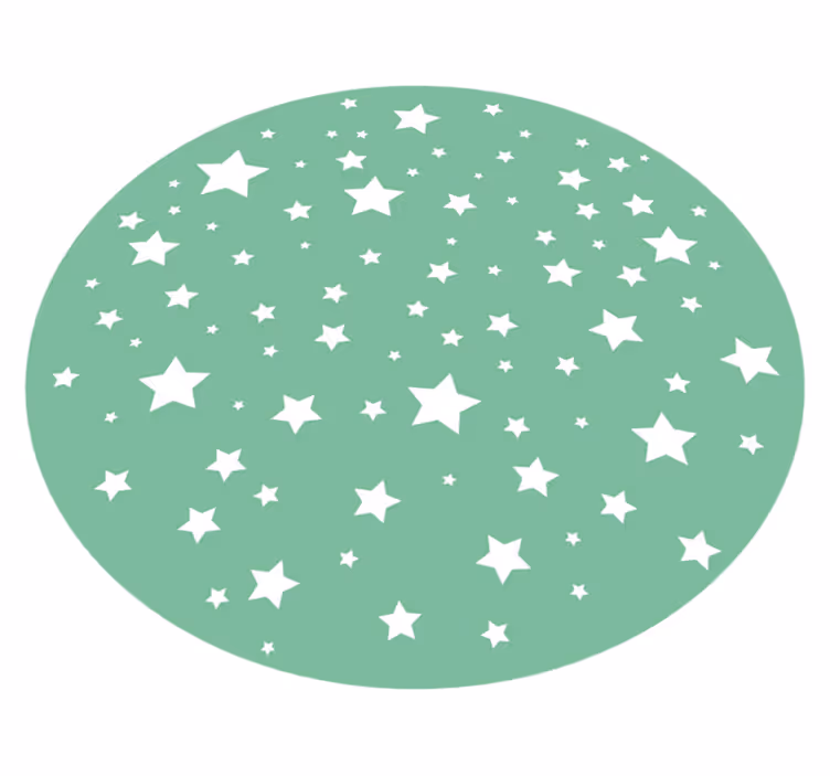 Vinyl Teppich Sterne sternenspielkreis - TenStickers