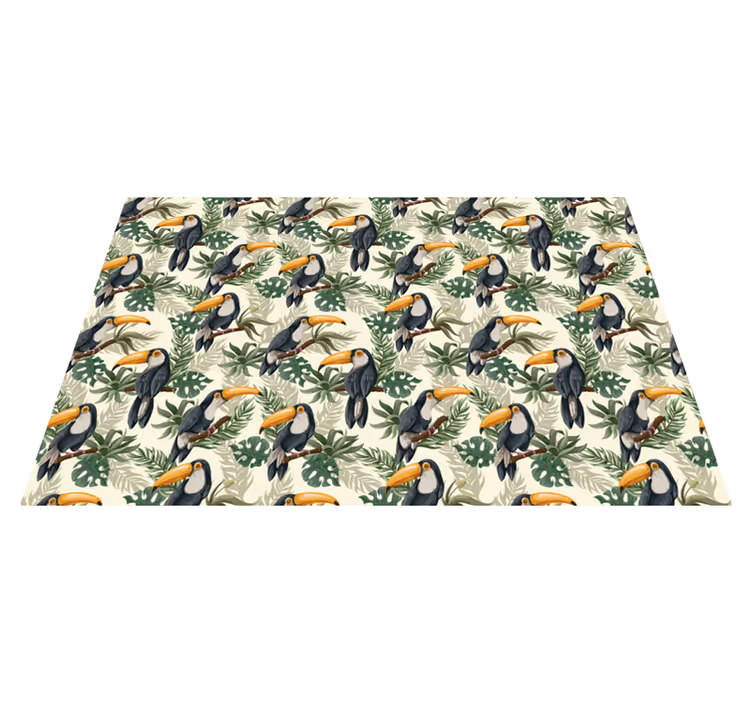Vinyl Teppich Tiere tukanparadies - TenStickers