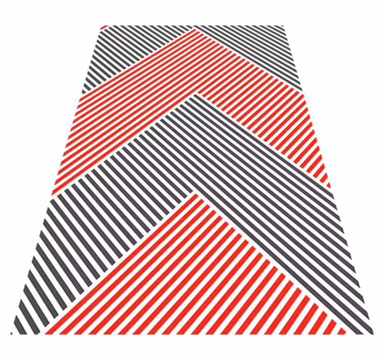 Vinyl Teppich gestreift chevron-streifenmuster - TenStickers