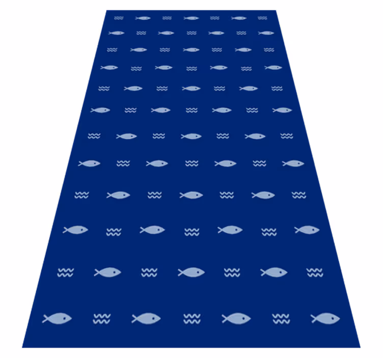 Vinyl Teppich Bad badematte mit fischmuster - TenStickers