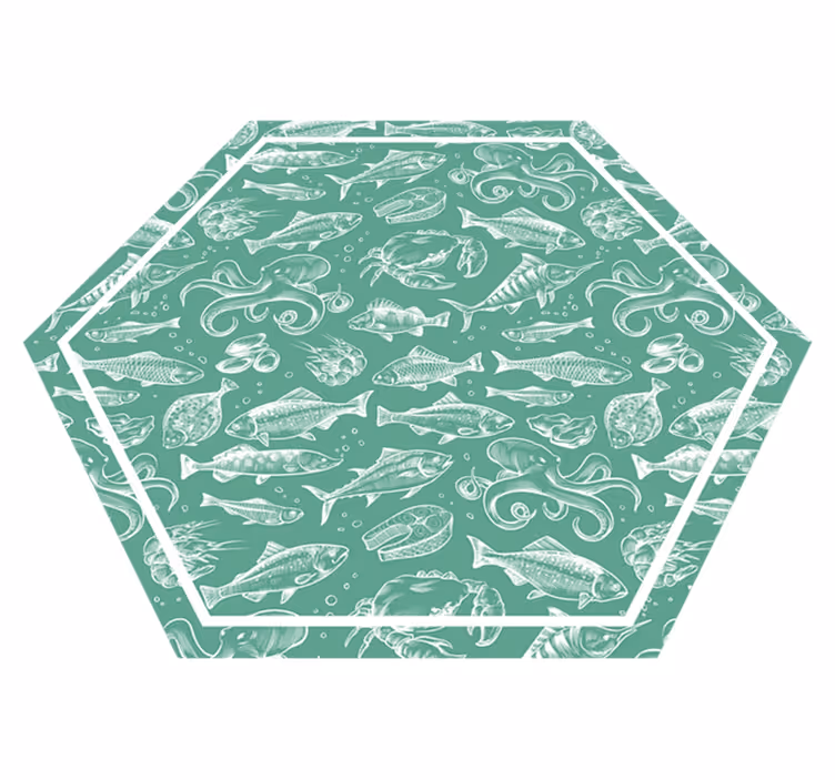 Vinyl Teppich Tiere wasserzauber - TenStickers