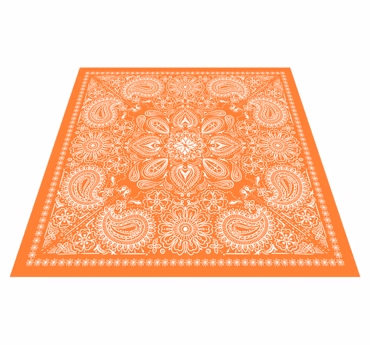 Vinyl teppich mandala ornament - TenStickers