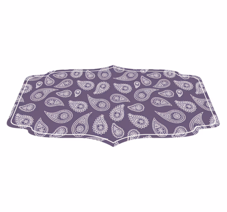 Vinyl teppich mandala im paisley design - TenStickers