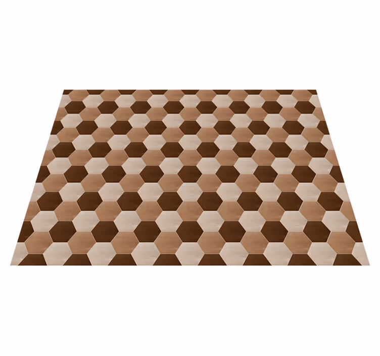 Vinyl Teppich Fliesenoptik wabenmuster - TenStickers