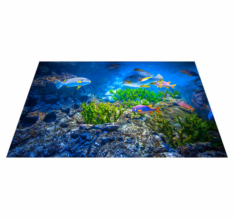 Vinyl Teppich Tiere wasserlebewesen-szene - TenStickers