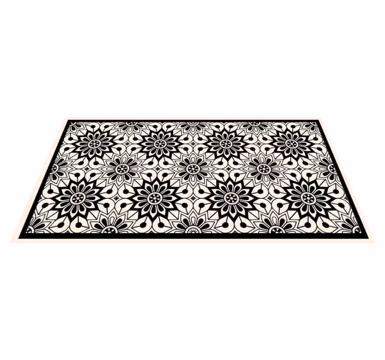 Vinyl teppich mandala muster eleganz - TenStickers