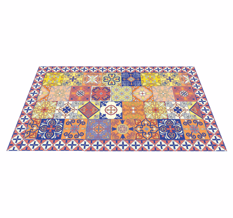 Vinyl Teppich Mosaik bunte fliesenarbeiten - TenStickers