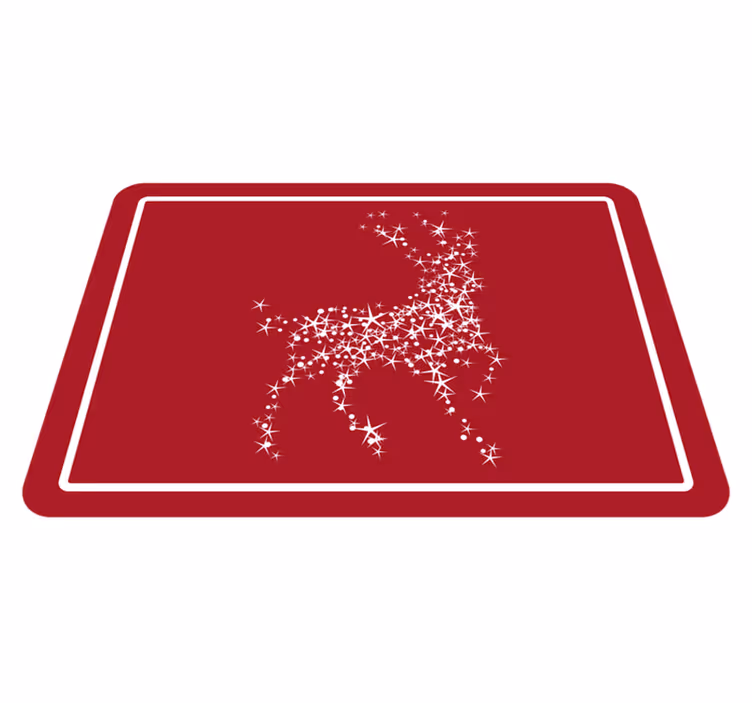 Vinyl Teppich Weihnachten rentier-konstellation - TenStickers
