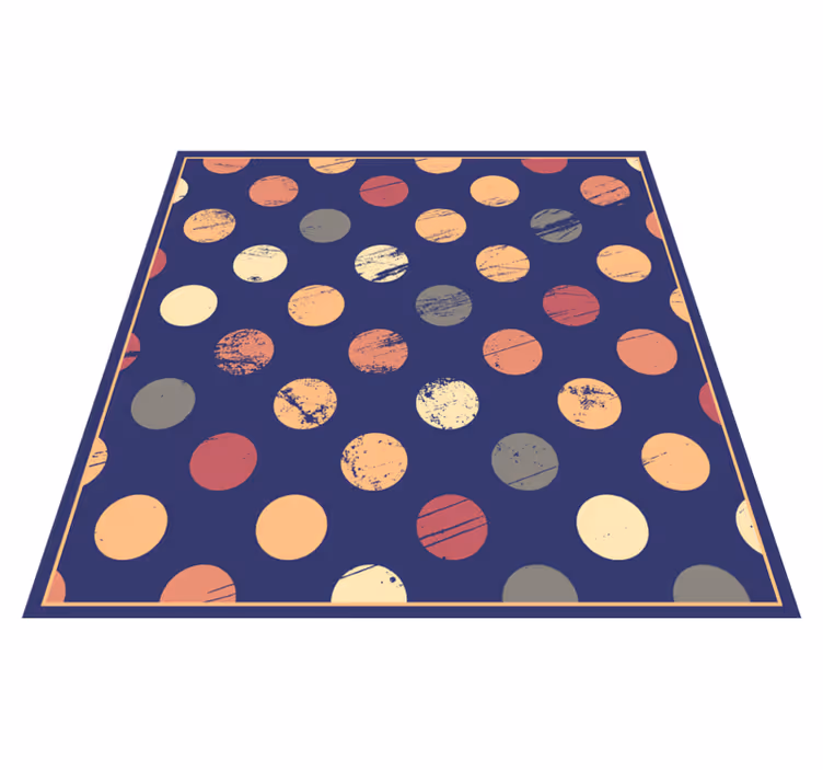 Vinyl Teppich geometrisch abstraktes gepunktetes muster - TenStickers