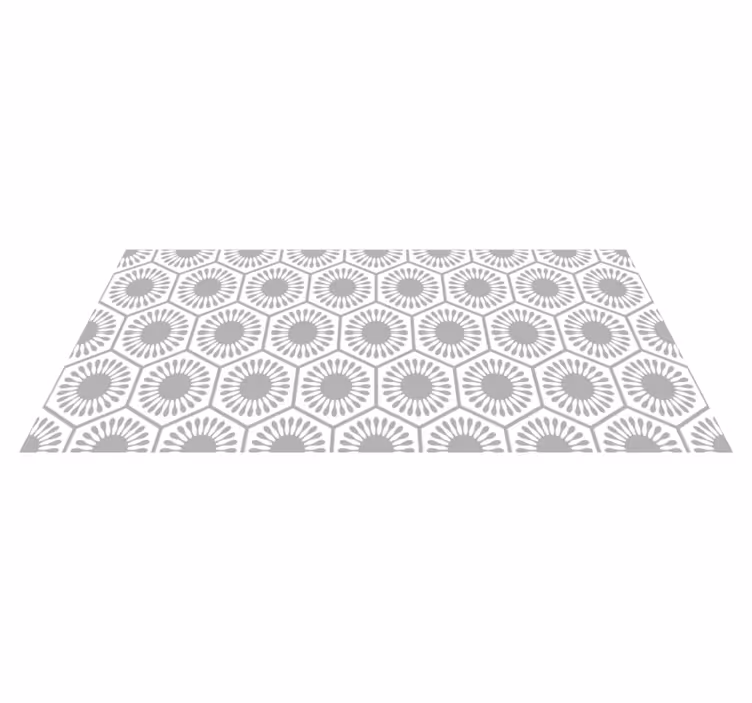 Vinyl Teppich geometrisch sunburst-muster - TenStickers