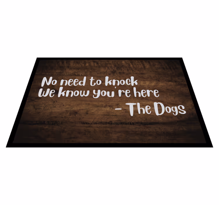 Vinyl Teppich Spruch begrüßungszitateintrag - TenStickers