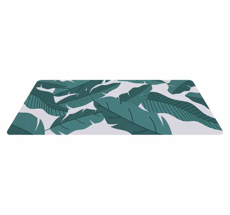 Vinyl Teppich Blumen botanisches blattdesign - TenStickers