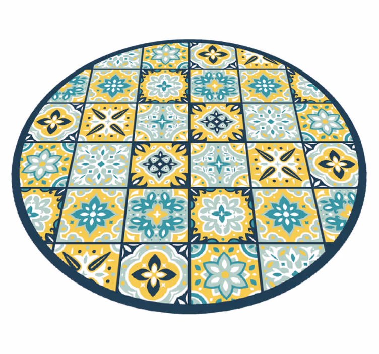 Vinyl Teppich Mosaik runde Mosaikgestaltung - TenStickers
