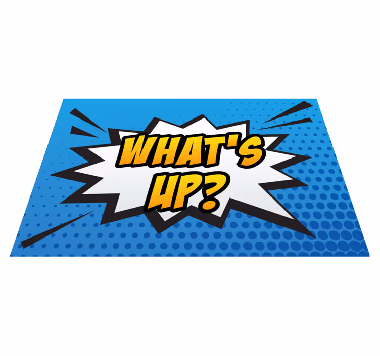 Vinyl Teppich Spiele komischer burst-ausdruck - TenStickers
