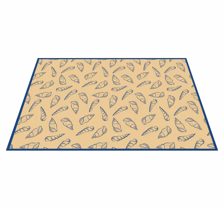 Vinyl Teppich Bad akzent mit maritimem motiv - TenStickers