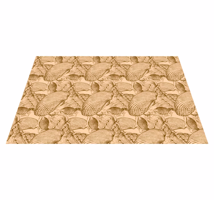 Vinyl Teppich Tiere illustriertes muschelmuster - TenStickers
