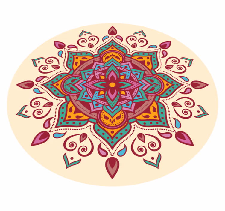 Vinyl teppich mandala kunst der mandalas - TenStickers