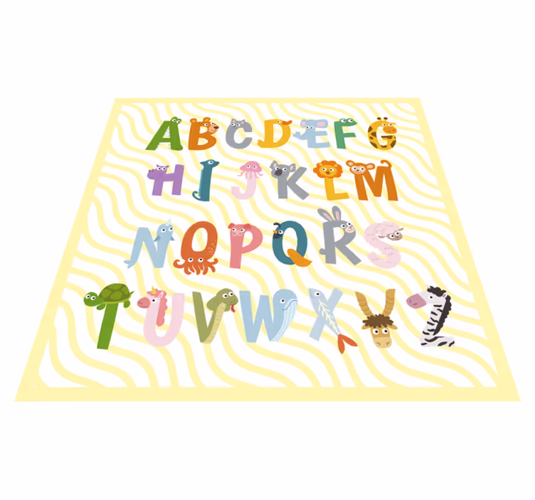 Vinyl teppich alphabet spielzeit - TenStickers
