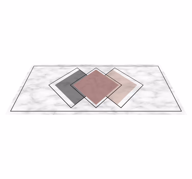 Vinyl teppich marmor geometrisch - TenStickers