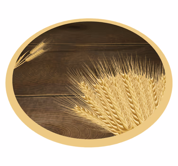 Vinyl Teppich Natur goldene weizenähren - TenStickers