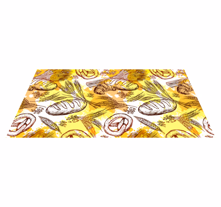 Vinylteppich Vintage bäckerei-Themen-Design - TenStickers