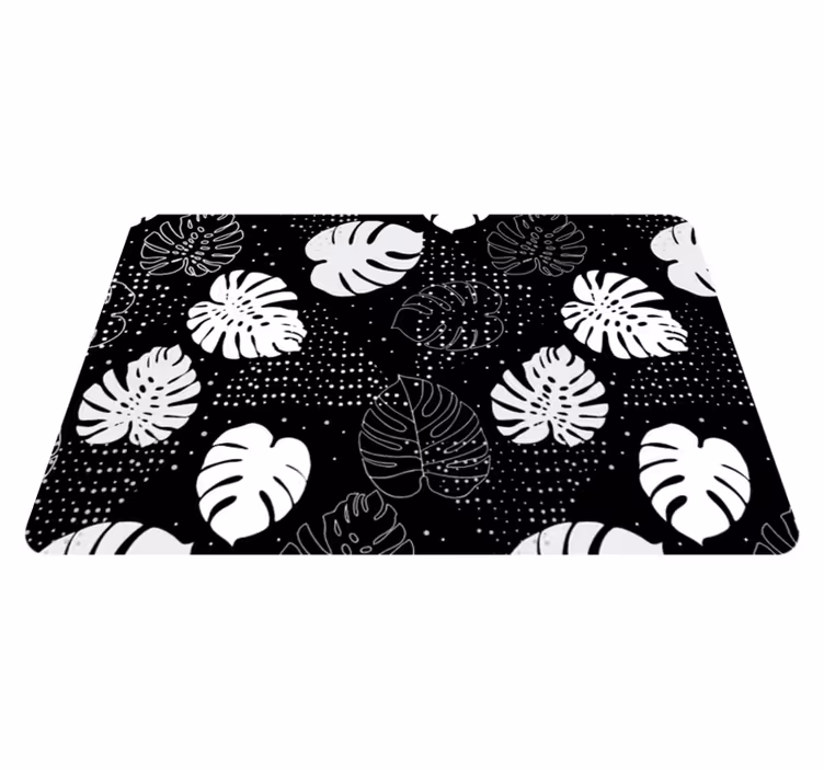 Vinyl Teppich Pflanzen monochromes Laubmuster - TenStickers