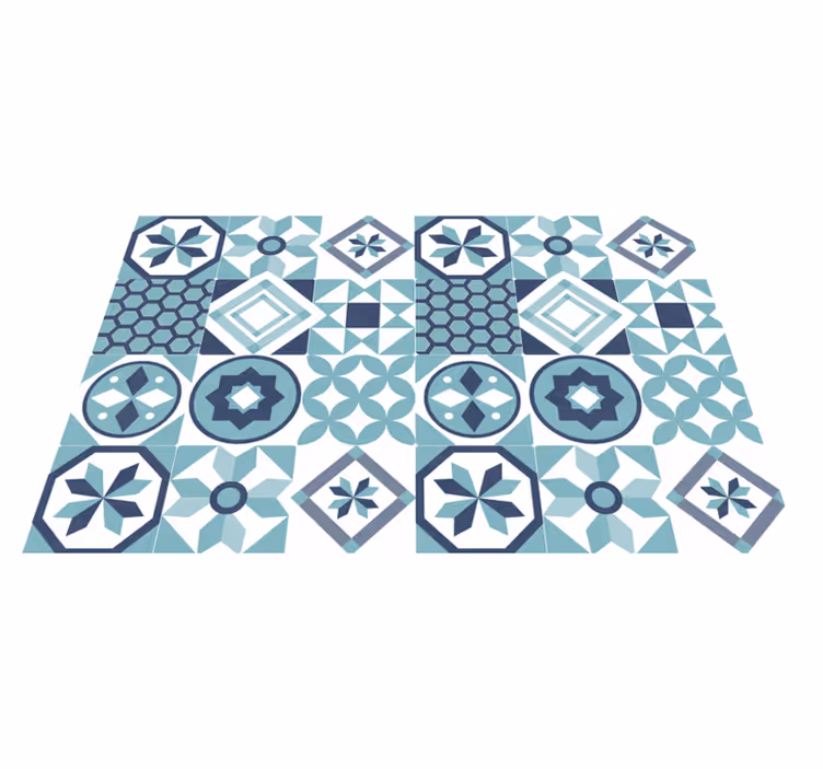 Vinyl Teppich Mosaik inspiration für mosaikfliesen - TenStickers