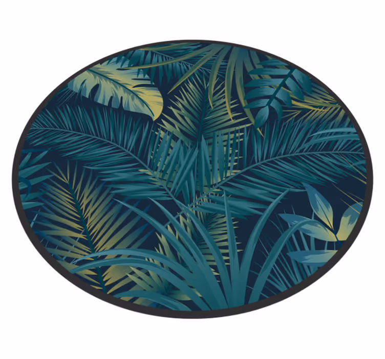 Vinylteppich Blumen Tropische blätter - TenStickers