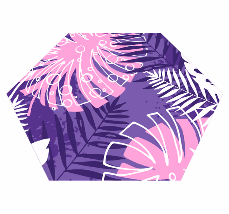 Vinyl teppich blumen botanisches statement - TenStickers