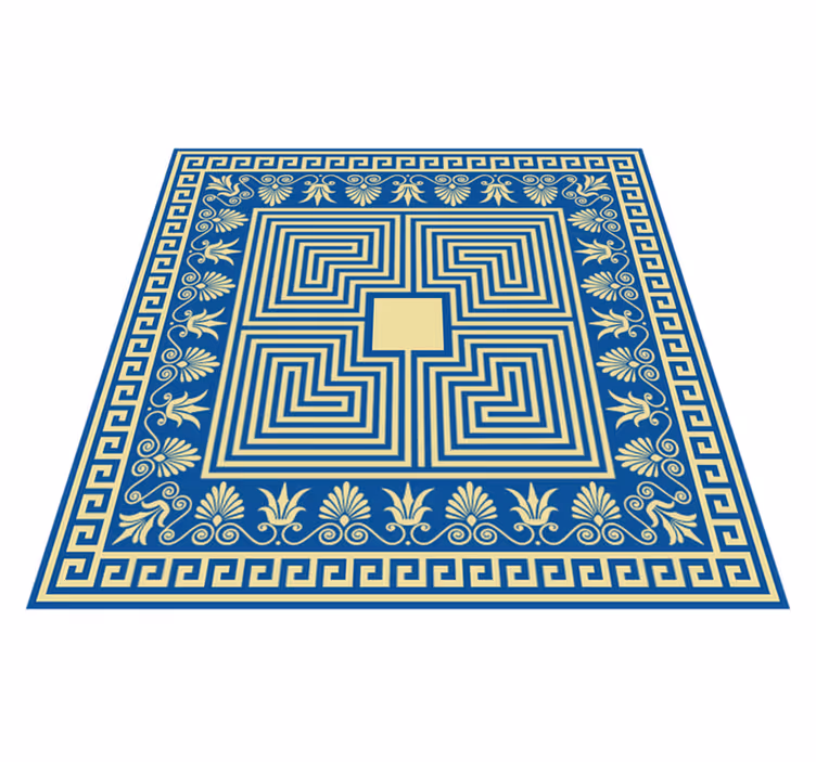 Vinyl Teppich Fliesenoptik geometrisches mosaik - TenStickers