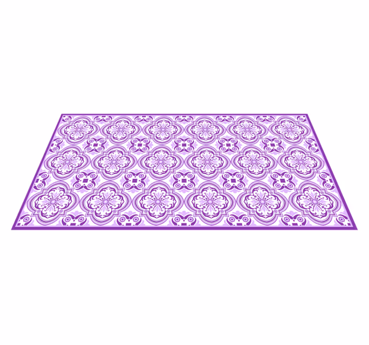Vinyl Teppich Mosaik lila zier - TenStickers