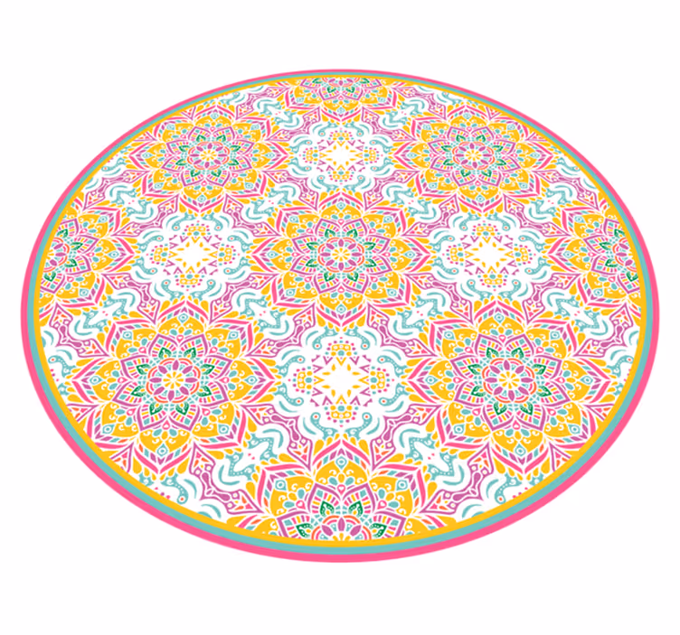 Vinyl Teppich Mandala runder mandala - TenStickers