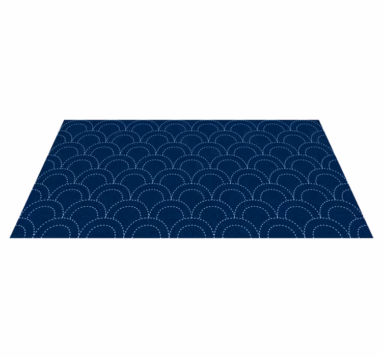 Vinyl Teppich geometrisch tiefen des muschelmusters - TenStickers