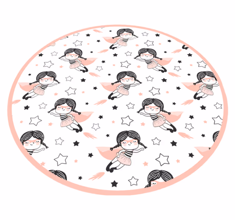 Vinyl Teppich Kinderzimmer ballerina-rundspielplatz - TenStickers