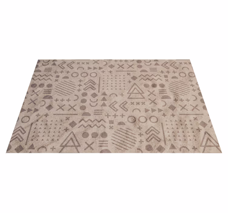 Vinyl Teppich ethnisch accessoire mit ethnischem muster - TenStickers