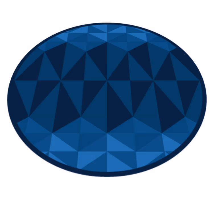Vinyl Teppich geometrisch geometrisches kreisförmiges design - TenStickers