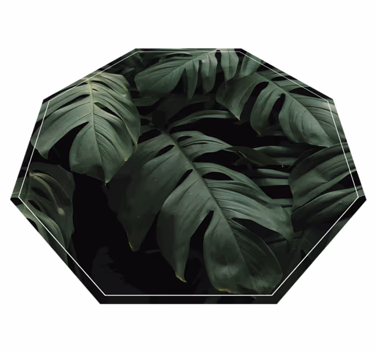 Vinylteppich Blumen Monstera geht - TenStickers