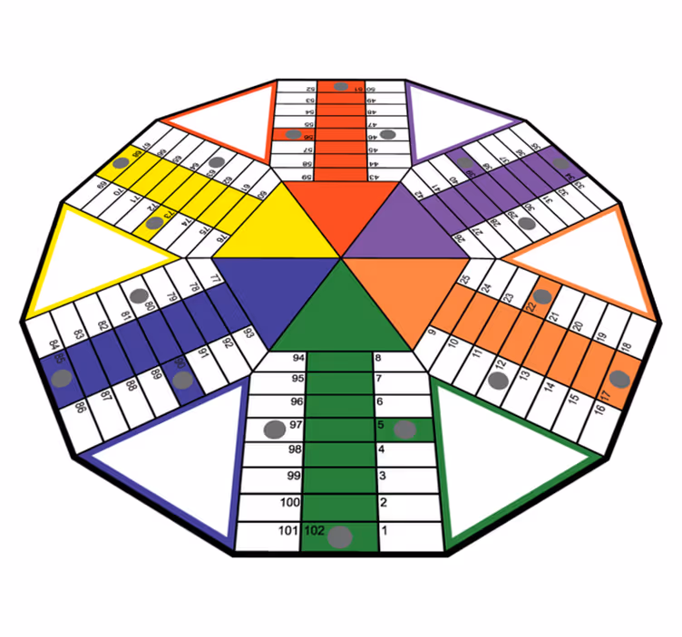 Vinyl Teppich Spiele pädagogisches spielbrett - TenStickers