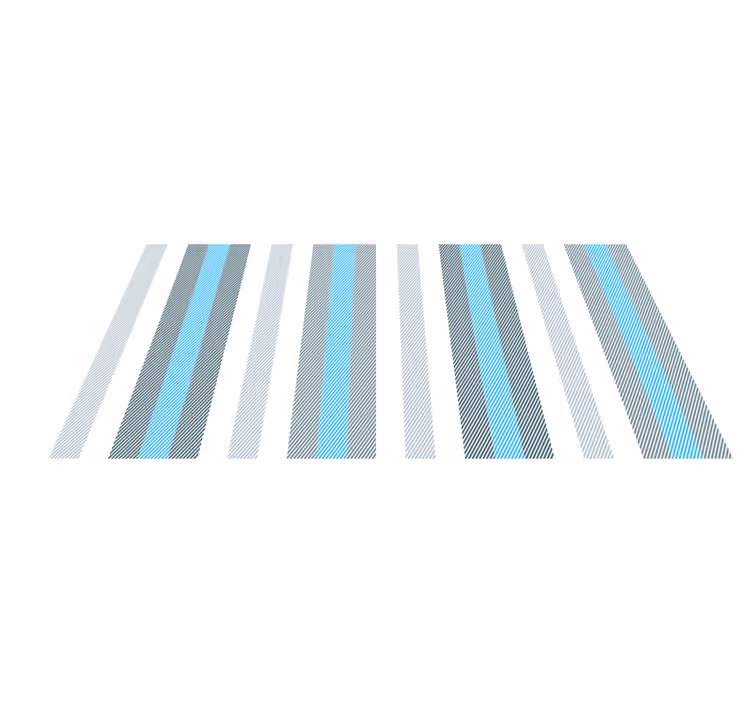 Vinylteppich gestreift Vinyl teppich gestreift marineblau töne - TenStickers