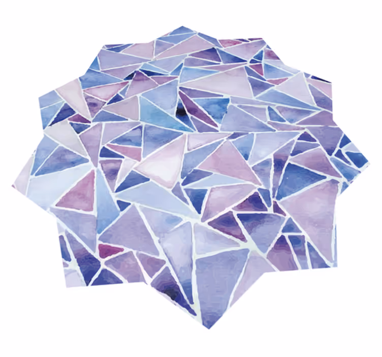 Vinyl Teppich Mosaik moderne geometrische anordnung - TenStickers